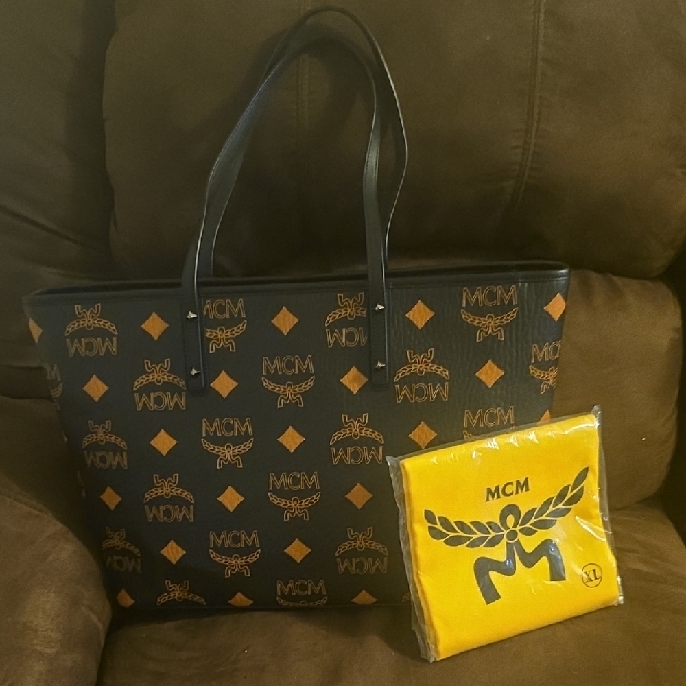 MCM Black and Gold Women's Tote
